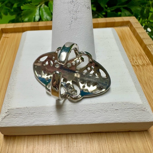 Silver filigree ring - Picture 4 of 5